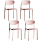 Minimalist Opening Back Dining Side Chair Kitchen Plastic Dining Side Chair Pink 4 Piece Set Clearhalo ' kitchen&dining_furn' 'Dining Chairs' 'Dining Tables & Seating' 'dining_chair' 'furn' 'furn_dining_chair' 'Furniture' 'furniture_dining_chair' 'Kitchen & Dining Furniture' 'kitchen' 3540704