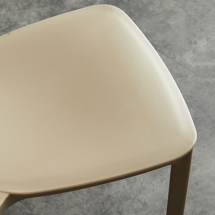 Minimalist Opening Back Dining Side Chair Kitchen Plastic Dining Side Chair Clearhalo ' kitchen&dining_furn' 'Dining Chairs' 'Dining Tables & Seating' 'dining_chair' 'furn' 'furn_dining_chair' 'Furniture' 'furniture_dining_chair' 'Kitchen & Dining Furniture' 'kitchen' 3540705