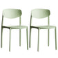 Minimalist Opening Back Dining Side Chair Kitchen Plastic Dining Side Chair Light Green 2 Piece Set Clearhalo ' kitchen&dining_furn' 'Dining Chairs' 'Dining Tables & Seating' 'dining_chair' 'furn' 'furn_dining_chair' 'Furniture' 'furniture_dining_chair' 'Kitchen & Dining Furniture' 'kitchen' 3540708