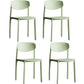 Minimalist Opening Back Dining Side Chair Kitchen Plastic Dining Side Chair Light Green 4 Piece Set Clearhalo ' kitchen&dining_furn' 'Dining Chairs' 'Dining Tables & Seating' 'dining_chair' 'furn' 'furn_dining_chair' 'Furniture' 'furniture_dining_chair' 'Kitchen & Dining Furniture' 'kitchen' 3540710