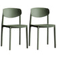 Minimalist Opening Back Dining Side Chair Kitchen Plastic Dining Side Chair Army Green 2 Piece Set Clearhalo ' kitchen&dining_furn' 'Dining Chairs' 'Dining Tables & Seating' 'dining_chair' 'furn' 'furn_dining_chair' 'Furniture' 'furniture_dining_chair' 'Kitchen & Dining Furniture' 'kitchen' 3540713