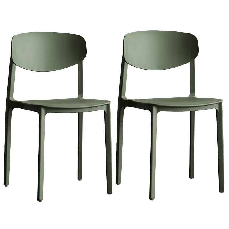 Minimalist Opening Back Dining Side Chair Kitchen Plastic Dining Side Chair Army Green 2 Piece Set Clearhalo ' kitchen&dining_furn' 'Dining Chairs' 'Dining Tables & Seating' 'dining_chair' 'furn' 'furn_dining_chair' 'Furniture' 'furniture_dining_chair' 'Kitchen & Dining Furniture' 'kitchen' 3540713
