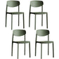 Minimalist Opening Back Dining Side Chair Kitchen Plastic Dining Side Chair Army Green 4 Piece Set Clearhalo ' kitchen&dining_furn' 'Dining Chairs' 'Dining Tables & Seating' 'dining_chair' 'furn' 'furn_dining_chair' 'Furniture' 'furniture_dining_chair' 'Kitchen & Dining Furniture' 'kitchen' 3540715