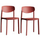 Minimalist Opening Back Dining Side Chair Kitchen Plastic Dining Side Chair Red 2 Piece Set Clearhalo ' kitchen&dining_furn' 'Dining Chairs' 'Dining Tables & Seating' 'dining_chair' 'furn' 'furn_dining_chair' 'Furniture' 'furniture_dining_chair' 'Kitchen & Dining Furniture' 'kitchen' 3540722
