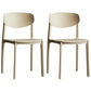 Minimalist Opening Back Dining Side Chair Kitchen Plastic Dining Side Chair Khaki 2 Piece Set Clearhalo ' kitchen&dining_furn' 'Dining Chairs' 'Dining Tables & Seating' 'dining_chair' 'furn' 'furn_dining_chair' 'Furniture' 'furniture_dining_chair' 'Kitchen & Dining Furniture' 'kitchen' 3540731