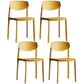 Minimalist Opening Back Dining Side Chair Kitchen Plastic Dining Side Chair Ginger 4 Piece Set Clearhalo ' kitchen&dining_furn' 'Dining Chairs' 'Dining Tables & Seating' 'dining_chair' 'furn' 'furn_dining_chair' 'Furniture' 'furniture_dining_chair' 'Kitchen & Dining Furniture' 'kitchen' 3540735