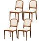 Modern Style Side Solid Dining Room Chair Leather Open Back Chair for Home Use Beige 4 Piece Set Clearhalo ' kitchen&dining_furn' 'Dining Chairs' 'Dining Tables & Seating' 'dining_chair' 'furn' 'furn_dining_chair' 'Furniture' 'furniture_dining_chair' 'Kitchen & Dining Furniture' 'kitchen' 3540746