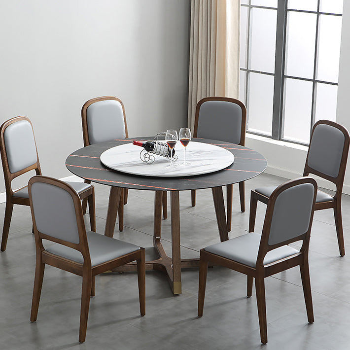 Modern Style Side Solid Dining Room Chair Leather Open Back Chair for Home Use Clearhalo ' kitchen&dining_furn' 'Dining Chairs' 'Dining Tables & Seating' 'dining_chair' 'furn' 'furn_dining_chair' 'Furniture' 'furniture_dining_chair' 'Kitchen & Dining Furniture' 'kitchen' 3540750
