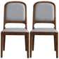 Modern Style Side Solid Dining Room Chair Leather Open Back Chair for Home Use Grey 2 Piece Set Clearhalo ' kitchen&dining_furn' 'Dining Chairs' 'Dining Tables & Seating' 'dining_chair' 'furn' 'furn_dining_chair' 'Furniture' 'furniture_dining_chair' 'Kitchen & Dining Furniture' 'kitchen' 3540751