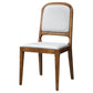Modern Style Side Solid Dining Room Chair Leather Open Back Chair for Home Use Ivory 1 Piece Clearhalo ' kitchen&dining_furn' 'Dining Chairs' 'Dining Tables & Seating' 'dining_chair' 'furn' 'furn_dining_chair' 'Furniture' 'furniture_dining_chair' 'Kitchen & Dining Furniture' 'kitchen' 3540753