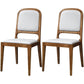 Modern Style Side Solid Dining Room Chair Leather Open Back Chair for Home Use Ivory 2 Piece Set Clearhalo ' kitchen&dining_furn' 'Dining Chairs' 'Dining Tables & Seating' 'dining_chair' 'furn' 'furn_dining_chair' 'Furniture' 'furniture_dining_chair' 'Kitchen & Dining Furniture' 'kitchen' 3540754