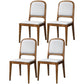 Modern Style Side Solid Dining Room Chair Leather Open Back Chair for Home Use Ivory 4 Piece Set Clearhalo ' kitchen&dining_furn' 'Dining Chairs' 'Dining Tables & Seating' 'dining_chair' 'furn' 'furn_dining_chair' 'Furniture' 'furniture_dining_chair' 'Kitchen & Dining Furniture' 'kitchen' 3540755