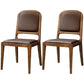 Modern Style Side Solid Dining Room Chair Leather Open Back Chair for Home Use Coffee 2 Piece Set Clearhalo ' kitchen&dining_furn' 'Dining Chairs' 'Dining Tables & Seating' 'dining_chair' 'furn' 'furn_dining_chair' 'Furniture' 'furniture_dining_chair' 'Kitchen & Dining Furniture' 'kitchen' 3540760