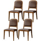 Modern Style Side Solid Dining Room Chair Leather Open Back Chair for Home Use Coffee 4 Piece Set Clearhalo ' kitchen&dining_furn' 'Dining Chairs' 'Dining Tables & Seating' 'dining_chair' 'furn' 'furn_dining_chair' 'Furniture' 'furniture_dining_chair' 'Kitchen & Dining Furniture' 'kitchen' 3540761