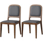 Modern Style Side Solid Dining Room Chair Leather Open Back Chair for Home Use Dark Gray 2 Piece Set Clearhalo ' kitchen&dining_furn' 'Dining Chairs' 'Dining Tables & Seating' 'dining_chair' 'furn' 'furn_dining_chair' 'Furniture' 'furniture_dining_chair' 'Kitchen & Dining Furniture' 'kitchen' 3540762