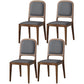 Modern Style Side Solid Dining Room Chair Leather Open Back Chair for Home Use Dark Gray 4 Piece Set Clearhalo ' kitchen&dining_furn' 'Dining Chairs' 'Dining Tables & Seating' 'dining_chair' 'furn' 'furn_dining_chair' 'Furniture' 'furniture_dining_chair' 'Kitchen & Dining Furniture' 'kitchen' 3540763