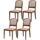 Modern Style Side Solid Dining Room Chair Leather Open Back Chair for Home Use Khaki 4 Piece Set Clearhalo ' kitchen&dining_furn' 'Dining Chairs' 'Dining Tables & Seating' 'dining_chair' 'furn' 'furn_dining_chair' 'Furniture' 'furniture_dining_chair' 'Kitchen & Dining Furniture' 'kitchen' 3540766