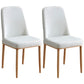 Contemporary Home Side Chair Parsons Back Metal Dining Room Chair with Sponge Cushion Light Gray Natural Wood Set of 2 Clearhalo ' kitchen&dining_furn' 'Dining Chairs' 'Dining Tables & Seating' 'dining_chair' 'Furniture' 'furniture_dining_chair' 'Kitchen & Dining Furniture' 'kitchen' 3540797