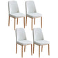 Contemporary Home Side Chair Parsons Back Metal Dining Room Chair with Sponge Cushion Light Gray Natural Wood Set of 4 Clearhalo ' kitchen&dining_furn' 'Dining Chairs' 'Dining Tables & Seating' 'dining_chair' 'Furniture' 'furniture_dining_chair' 'Kitchen & Dining Furniture' 'kitchen' 3540798