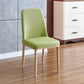 Contemporary Home Side Chair Parsons Back Metal Dining Room Chair with Sponge Cushion Green Natural Wood 1 Piece Clearhalo ' kitchen&dining_furn' 'Dining Chairs' 'Dining Tables & Seating' 'dining_chair' 'Furniture' 'furniture_dining_chair' 'Kitchen & Dining Furniture' 'kitchen' 3540811