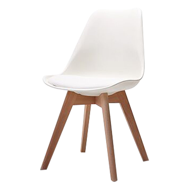 Scandinavian Style Beech Wood Chairs Kitchen Dining Room Solid Side Chair White 1 Piece Clearhalo ' kitchen&dining_furn' 'Dining Chairs' 'Dining Tables & Seating' 'dining_chair' 'Furniture' 'furniture_dining_chair' 'Kitchen & Dining Furniture' 'kitchen' 3540818