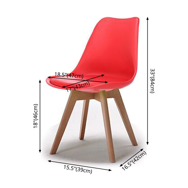 Scandinavian Style Beech Wood Chairs Kitchen Dining Room Solid Side Chair Clearhalo ' kitchen&dining_furn' 'Dining Chairs' 'Dining Tables & Seating' 'dining_chair' 'Furniture' 'furniture_dining_chair' 'Kitchen & Dining Furniture' 'kitchen' 3540831