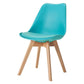 Scandinavian Style Beech Wood Chairs Kitchen Dining Room Solid Side Chair Blue 1 Piece Clearhalo ' kitchen&dining_furn' 'Dining Chairs' 'Dining Tables & Seating' 'dining_chair' 'Furniture' 'furniture_dining_chair' 'Kitchen & Dining Furniture' 'kitchen' 3540834