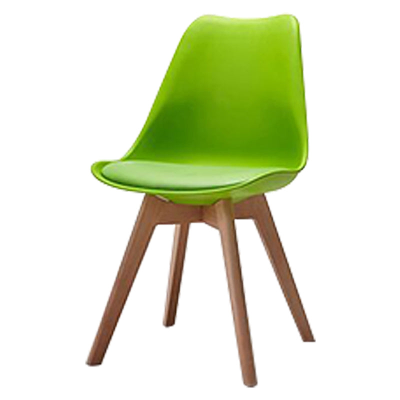 Scandinavian Style Beech Wood Chairs Kitchen Dining Room Solid Side Chair Green 1 Piece Clearhalo ' kitchen&dining_furn' 'Dining Chairs' 'Dining Tables & Seating' 'dining_chair' 'Furniture' 'furniture_dining_chair' 'Kitchen & Dining Furniture' 'kitchen' 3540837