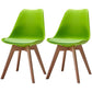 Scandinavian Style Beech Wood Chairs Kitchen Dining Room Solid Side Chair Green Set of 2 Clearhalo ' kitchen&dining_furn' 'Dining Chairs' 'Dining Tables & Seating' 'dining_chair' 'Furniture' 'furniture_dining_chair' 'Kitchen & Dining Furniture' 'kitchen' 3540838
