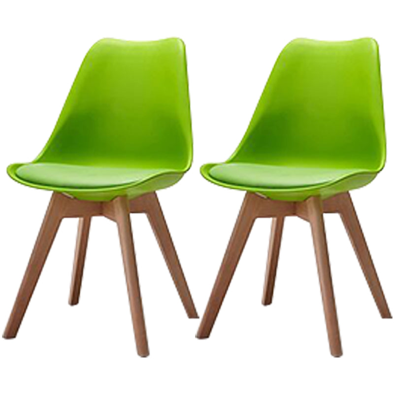 Scandinavian Style Beech Wood Chairs Kitchen Dining Room Solid Side Chair Green Set of 2 Clearhalo ' kitchen&dining_furn' 'Dining Chairs' 'Dining Tables & Seating' 'dining_chair' 'Furniture' 'furniture_dining_chair' 'Kitchen & Dining Furniture' 'kitchen' 3540838