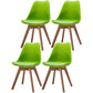 Scandinavian Style Beech Wood Chairs Kitchen Dining Room Solid Side Chair Green Set of 4 Clearhalo ' kitchen&dining_furn' 'Dining Chairs' 'Dining Tables & Seating' 'dining_chair' 'Furniture' 'furniture_dining_chair' 'Kitchen & Dining Furniture' 'kitchen' 3540839