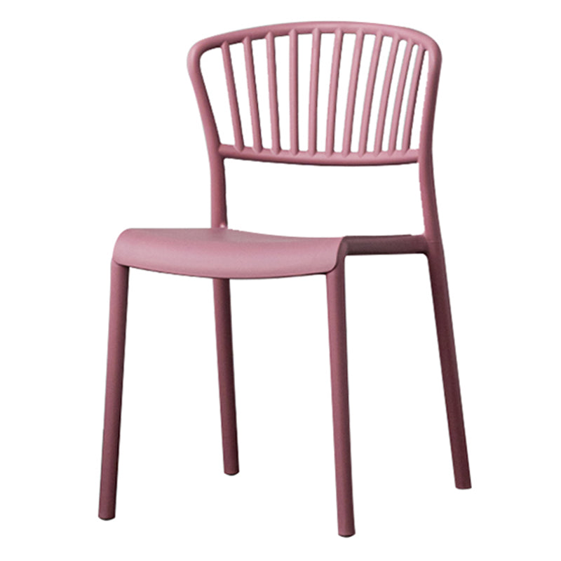 Nordic Style Plastic Dining Room Chair Slat Back Dining Side Chair for Home Use Clearhalo ' kitchen&dining_furn' 'Dining Chairs' 'Dining Tables & Seating' 'dining_chair' 'furn' 'furn_dining_chair' 'Furniture' 'furniture_dining_chair' 'Kitchen & Dining Furniture' 'kitchen' 3540881