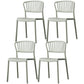 Nordic Style Plastic Dining Room Chair Slat Back Dining Side Chair for Home Use Green 4 Piece Set Clearhalo ' kitchen&dining_furn' 'Dining Chairs' 'Dining Tables & Seating' 'dining_chair' 'furn' 'furn_dining_chair' 'Furniture' 'furniture_dining_chair' 'Kitchen & Dining Furniture' 'kitchen' 3540894