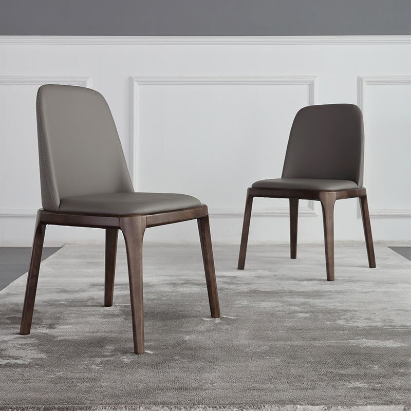 Solid Wood Industrial Dining Room Chair Matte Finish Parsons Dining Chair Clearhalo ' kitchen&dining_furn' 'Dining Chairs' 'Dining Tables & Seating' 'dining_chair' 'furn' 'furn_dining_chair' 'Furniture' 'furniture_dining_chair' 'Kitchen & Dining Furniture' 'kitchen' 3540914