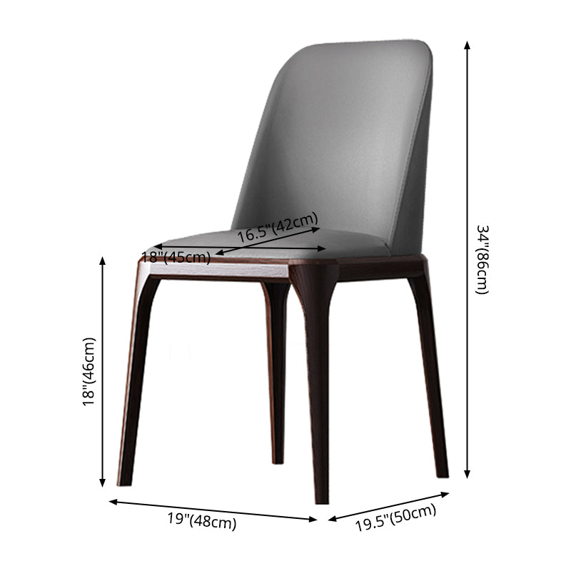 Solid Wood Industrial Dining Room Chair Matte Finish Parsons Dining Chair Clearhalo ' kitchen&dining_furn' 'Dining Chairs' 'Dining Tables & Seating' 'dining_chair' 'furn' 'furn_dining_chair' 'Furniture' 'furniture_dining_chair' 'Kitchen & Dining Furniture' 'kitchen' 3540922