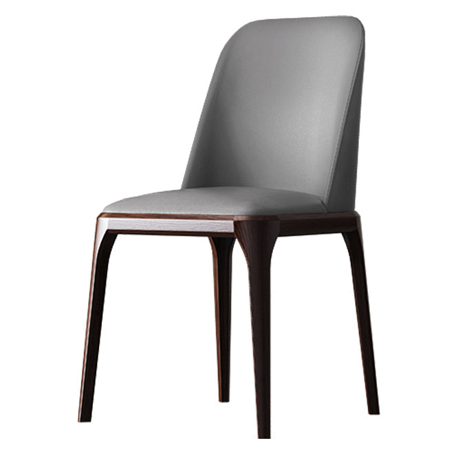 Solid Wood Industrial Dining Room Chair Matte Finish Parsons Dining Chair Silver Gray 1 Piece Clearhalo ' kitchen&dining_furn' 'Dining Chairs' 'Dining Tables & Seating' 'dining_chair' 'furn' 'furn_dining_chair' 'Furniture' 'furniture_dining_chair' 'Kitchen & Dining Furniture' 'kitchen' 3540934