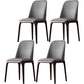 Solid Wood Industrial Dining Room Chair Matte Finish Parsons Dining Chair Silver Gray 4 Piece Set Clearhalo ' kitchen&dining_furn' 'Dining Chairs' 'Dining Tables & Seating' 'dining_chair' 'furn' 'furn_dining_chair' 'Furniture' 'furniture_dining_chair' 'Kitchen & Dining Furniture' 'kitchen' 3540936