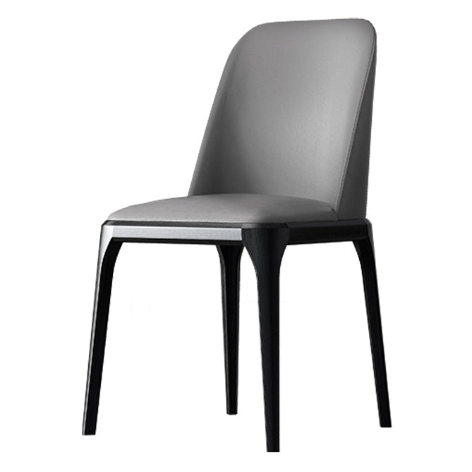 Solid Wood Industrial Dining Room Chair Matte Finish Parsons Dining Chair Grey 1 Piece Clearhalo ' kitchen&dining_furn' 'Dining Chairs' 'Dining Tables & Seating' 'dining_chair' 'furn' 'furn_dining_chair' 'Furniture' 'furniture_dining_chair' 'Kitchen & Dining Furniture' 'kitchen' 3540937