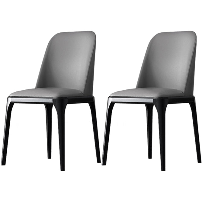 Solid Wood Industrial Dining Room Chair Matte Finish Parsons Dining Chair Grey 2 Piece Set Clearhalo ' kitchen&dining_furn' 'Dining Chairs' 'Dining Tables & Seating' 'dining_chair' 'furn' 'furn_dining_chair' 'Furniture' 'furniture_dining_chair' 'Kitchen & Dining Furniture' 'kitchen' 3540938