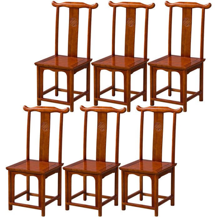 Traditional Style Solid Wood Side Chair Matte Finish Slat Back Dining Chair Brown 6 Piece Set Clearhalo ' kitchen&dining_furn' 'Dining Chairs' 'Dining Tables & Seating' 'dining_chair' 'furn' 'furn_dining_chair' 'Furniture' 'furniture_dining_chair' 'Kitchen & Dining Furniture' 'kitchen' 3540950