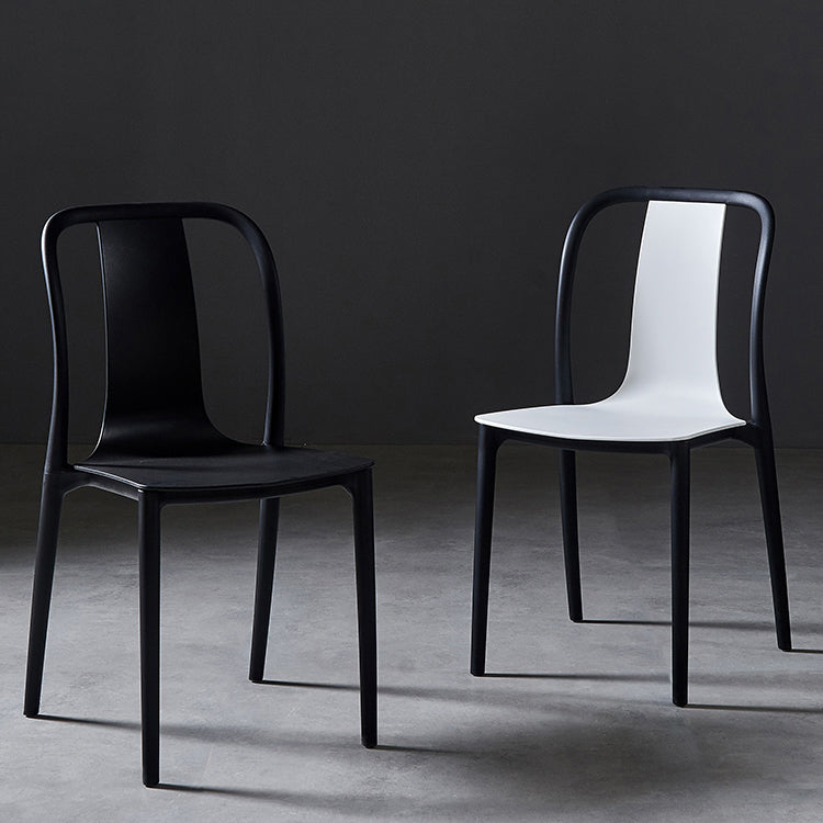 Plastic Dining Chairs Contemporary Style Side Chair Set for Dining Room Clearhalo ' kitchen&dining_furn' 'Dining Chairs' 'Dining Tables & Seating' 'dining_chair' 'Furniture' 'furniture_dining_chair' 'Kitchen & Dining Furniture' 'kitchen' 3540975