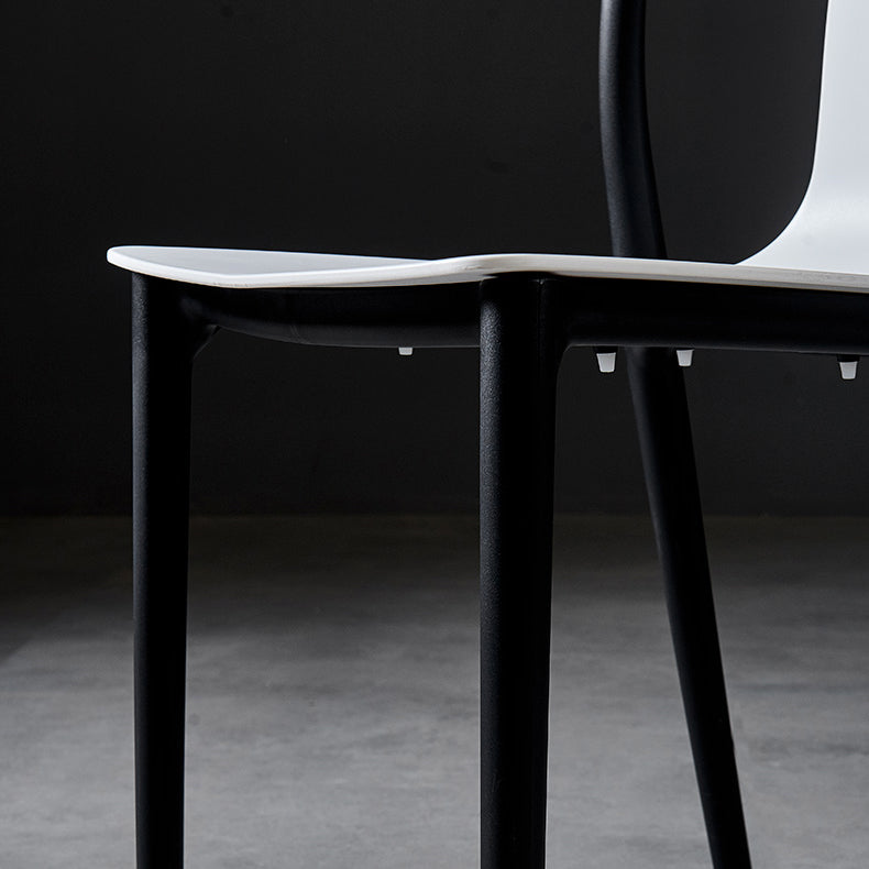 Plastic Dining Chairs Contemporary Style Side Chair Set for Dining Room Clearhalo ' kitchen&dining_furn' 'Dining Chairs' 'Dining Tables & Seating' 'dining_chair' 'Furniture' 'furniture_dining_chair' 'Kitchen & Dining Furniture' 'kitchen' 3540985