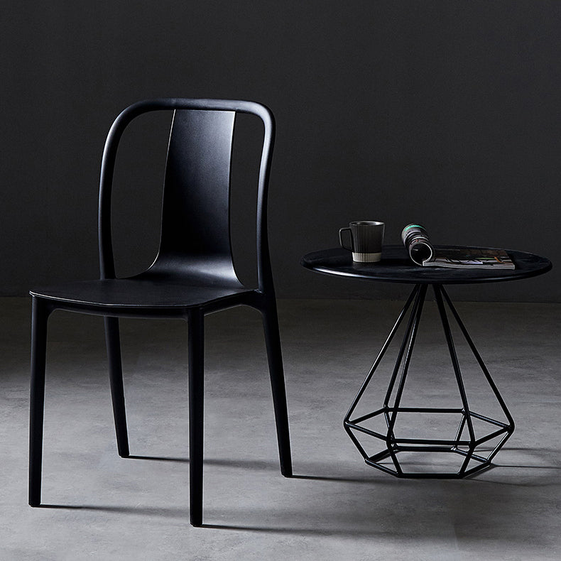 Plastic Dining Chairs Contemporary Style Side Chair Set for Dining Room Clearhalo ' kitchen&dining_furn' 'Dining Chairs' 'Dining Tables & Seating' 'dining_chair' 'Furniture' 'furniture_dining_chair' 'Kitchen & Dining Furniture' 'kitchen' 3540990