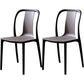 Plastic Dining Chairs Contemporary Style Side Chair Set for Dining Room Light Gray Set of 2 Clearhalo ' kitchen&dining_furn' 'Dining Chairs' 'Dining Tables & Seating' 'dining_chair' 'Furniture' 'furniture_dining_chair' 'Kitchen & Dining Furniture' 'kitchen' 3540998