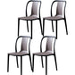 Plastic Dining Chairs Contemporary Style Side Chair Set for Dining Room Light Gray Set of 4 Clearhalo ' kitchen&dining_furn' 'Dining Chairs' 'Dining Tables & Seating' 'dining_chair' 'Furniture' 'furniture_dining_chair' 'Kitchen & Dining Furniture' 'kitchen' 3540999