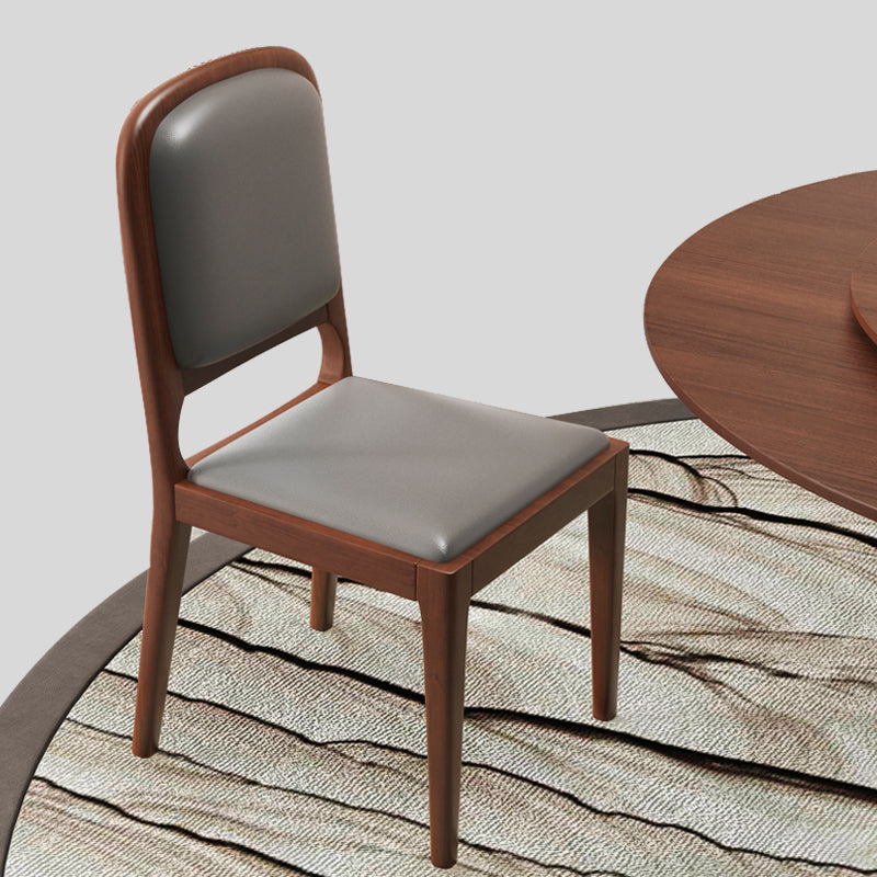 Modern Dining Chair 19'' Wide Open Side Chair with 4 Wood Legs for Home Use Clearhalo ' kitchen&dining_furn' 'Dining Chairs' 'Dining Tables & Seating' 'dining_chair' 'furn' 'furn_dining_chair' 'Furniture' 'furniture_dining_chair' 'Kitchen & Dining Furniture' 'kitchen' 3541110