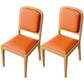 Modern Dining Chair 19'' Wide Open Side Chair with 4 Wood Legs for Home Use Orange 2 Piece Set Natural Wood Clearhalo ' kitchen&dining_furn' 'Dining Chairs' 'Dining Tables & Seating' 'dining_chair' 'furn' 'furn_dining_chair' 'Furniture' 'furniture_dining_chair' 'Kitchen & Dining Furniture' 'kitchen' 3541116