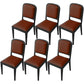 Modern Dining Chair 19'' Wide Open Side Chair with 4 Wood Legs for Home Use Coffee 6 Piece Set Black Clearhalo ' kitchen&dining_furn' 'Dining Chairs' 'Dining Tables & Seating' 'dining_chair' 'furn' 'furn_dining_chair' 'Furniture' 'furniture_dining_chair' 'Kitchen & Dining Furniture' 'kitchen' 3541130