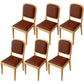 Modern Dining Chair 19'' Wide Open Side Chair with 4 Wood Legs for Home Use Coffee 6 Piece Set Natural Wood Clearhalo ' kitchen&dining_furn' 'Dining Chairs' 'Dining Tables & Seating' 'dining_chair' 'furn' 'furn_dining_chair' 'Furniture' 'furniture_dining_chair' 'Kitchen & Dining Furniture' 'kitchen' 3541133