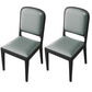 Modern Dining Chair 19'' Wide Open Side Chair with 4 Wood Legs for Home Use Grey 2 Piece Set Black Clearhalo ' kitchen&dining_furn' 'Dining Chairs' 'Dining Tables & Seating' 'dining_chair' 'furn' 'furn_dining_chair' 'Furniture' 'furniture_dining_chair' 'Kitchen & Dining Furniture' 'kitchen' 3541140